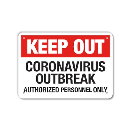 COVID Decal, Coronavirus Outbreak, 14x10 Reflective